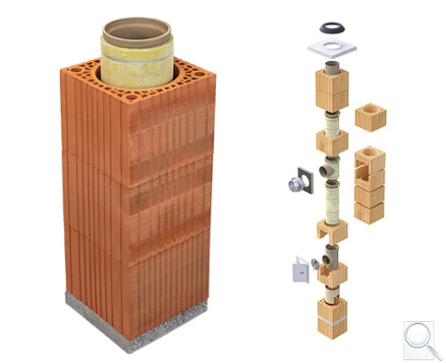 Komínový komplet HELUZ - SMART. obr. 1