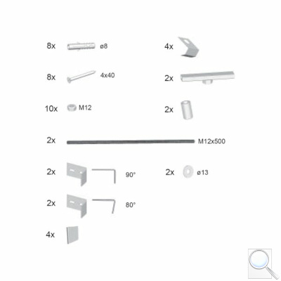 Panelkit Ravak 10°, BeHappy II, Chrome B28100000N. obr. 1