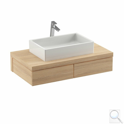 Koupelnová skříňka pod umyvadlo Ravak Formy 120x55 cm dub X000001034. obr. 1