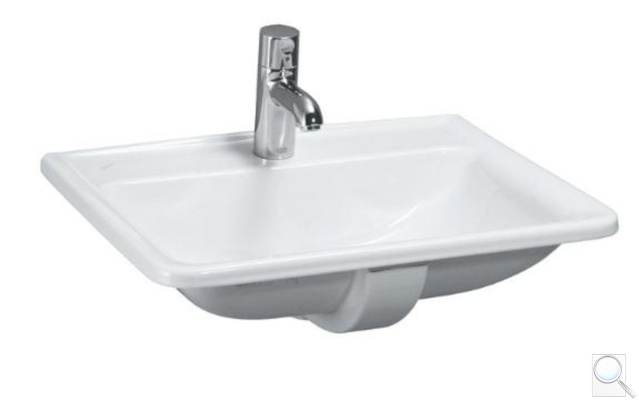 Zápustné umyvadlo Laufen Pro 56x45 cm otvor pro baterii uprostřed 1396.1.400.104.1. obr. 1