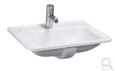 Zápustné umyvadlo Laufen Pro 56x45 cm otvor pro baterii uprostřed 1396.1.400.104.1. obr. 1