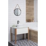 Zrcadlo Naturel 40x40 cm černá ZLAN40C. obr. 3