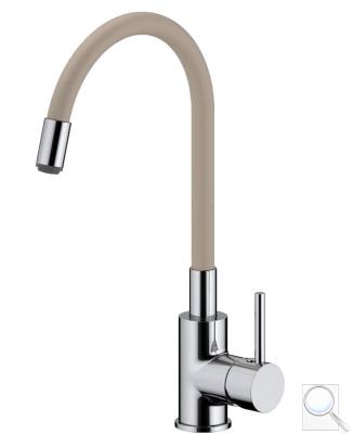 Dřezová baterie S-line Pro se silikonovým ramínkem béžová/chrom SIKOBSLPRO290BE obr. 1