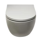 WC závěsné VitrA Sento SmoothFlush šedé včetně sedátka, zadní odpad 7848-076-0101. obr. 5&nbsp;