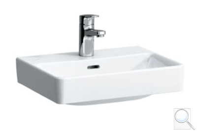 Umývátko Laufen Pro S 45x34 cm otvor pro baterii uprostřed H8169610001041. obr. 1