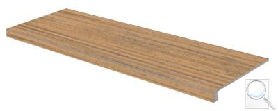 Schodová Tvarovka Rako Plywood Honey hnědá