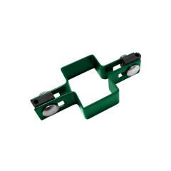 Příchytka na sloupek 60 x 40 mm průběžná, zelená