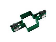 Příchytka na sloupek 60 x 40 mm průběžná, zelená
