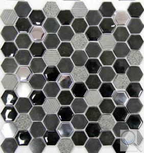 Mozaika Mosavit Hexagono negro
