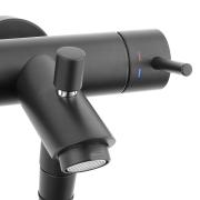 Vanová baterie Paffoni Light se sprchovým setem 150 mm černá mat LIG023NO. obr. 3