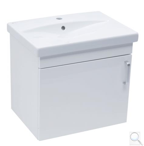 Koupelnová skříňka s umyvadlem Naturel Vario Dekor 60x51x40 cm bílá lesk VARIO260BIBL 