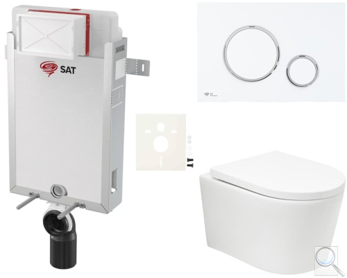 Závěsný WC set k zazdění SAT BREVIS SIKOSZBRTOR76. obr. 1