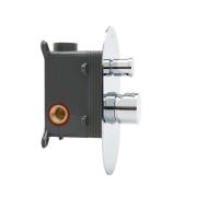 Vanová baterie SAT Fusion včetně podomítkového tělesa bílé sklo lesk SATBSFU215BS. obr. 4