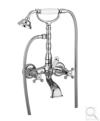 Vanová baterie Paffoni Belinda se sprchovým setem 150 mm chrom leFBLV023CR. obr. 1