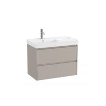 Koupelnová skříňka s keramickým umyvadlem Roca Ona 80x64,5x46 cm písková mat ONA802ZPML