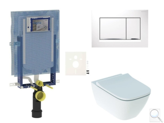 Závěsný WC set k zazdění Geberit Smyle SIKOGEZSMSS30. obr. 1