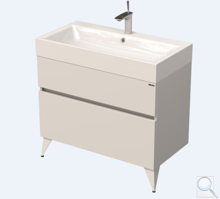 Koupelnová skříňka pod umyvadlo Naturel Luxe 90x56x46 cm bílá mat LUXE90BMBU. bílá