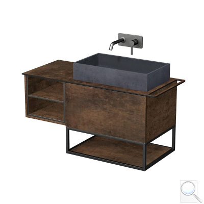 Koupelnová skříňka pod umyvadlo Naturel Oxo 110x58x50 cm měď mat OXO110P701ZKDPM. obr. 1