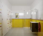 Koupelnová sestava s umyvadlem zrcadlem a osvětlením Vitra Mia 79x61x39,5 cm antracit lesk MIASET80A (obr. 2)
