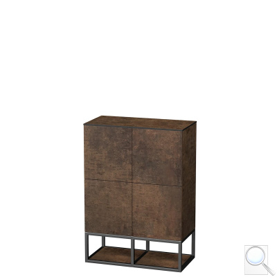 Koupelnová skříňka nízká Naturel Oxo 70x58x50 cm měď mat OXO70994ZM. obr. 1