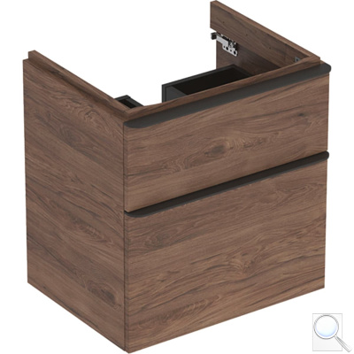 Koupelnová skříňka pod umyvadlo Geberit Smyle Square 58,4x62x47 cm, 73,4x62x47 cm, 88,4x62x47 cm, 118,4x62x47 cm ořech. 58,4x62x47 cm 500.352.JR.1