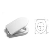 WC sedátko Ideal Standard Eurovit duroplast bílá W300201. Technický nákres 