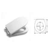 WC sedátko Ideal Standard Eurovit duroplast bílá W300201 (Technický nákres)