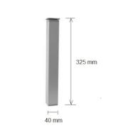 Nábytková noha Naturel Vario Dekor 4 cm hliník ALNOHAST33. Technický nákres