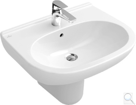 Závěsné umyvadlo Villeroy & Boch O.Novo 55x45 cm alpská bílá 51605601. obr. 1