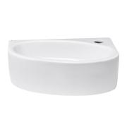 Rohové umývátko Glacera Bigio 42x29,5 cm otvor pro baterii vpravo BG4229. obr. 2 