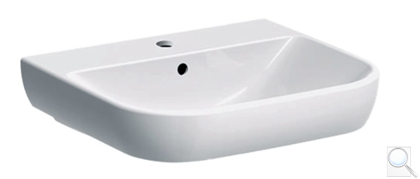 Umyvadlo Geberit Smyle 60x48 cm otvor pro baterii uprostřed 500.228.01.1. obr. 1