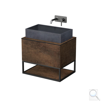 Koupelnová skříňka pod umyvadlo Naturel Oxo 70x58x50 cm měď mat OXO701ZKDM. obr. 1