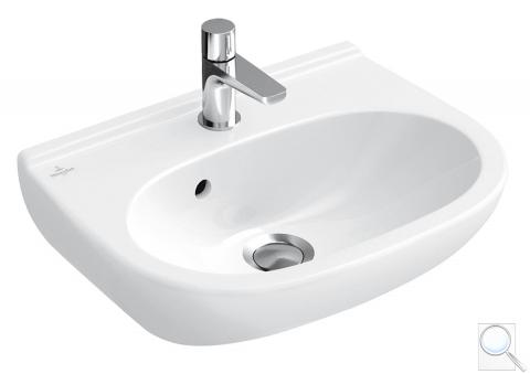 Umývátko Villeroy & Boch O.Novo 45x35 cm otvor pro baterii uprostřed 53604501 obr. 1