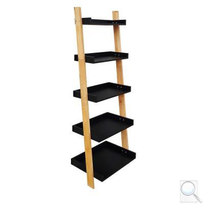 Set poličky a nosníků Naturel Home černá/ořech mat 53,5x170x40 cm HOMEP5C obr. 1