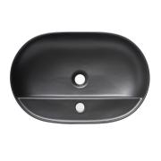 Umyvadlo na desku SAT Infinitio 60x40 cm černá mat bez přepadu SATINF6040BKM. obr. 2&nbsp;