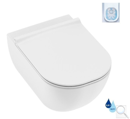 WC se sedátkem softclose závěsné Jika Mio zadní odpad SIKOSJMI20714. 