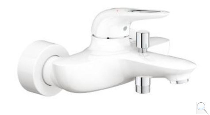 Vanová baterie Grohe Eurostyle New s výpustí Moon White / chrom 33591LS3. 