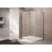 Sprchové dveře 120x200 cm pravá nebo levá SAT T-Linea chrom lesklý. Obr. 2 