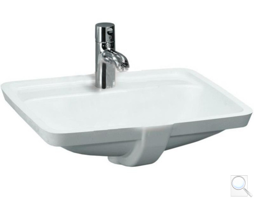 Polozápustné umyvadlo Laufen Pro 49x36 cm otvor pro baterii uprostřed 1196.6.000.104.1. obr. 1
