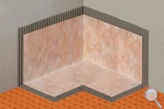 Kerdi - KERDI-KERECK-FI: předpřipravené vnitřní kouty