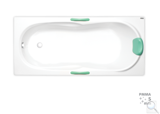 Obdélníková vana Laguna Starlette Plus 150x70, 160x70, 170x75 cm akrylát. 