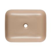 Umyvadlo na desku SAT Infinitio 50x39 cm hnědá mat bez přepadu SATINF5039LBRM. obr. 3&nbsp;