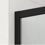 Sprchový kout čtvrtkruh 80x80 cm, 90x90 cm, 100x100 cm, bezbariérový vstup, černá SAT TEX BB. obr. 4&nbsp;