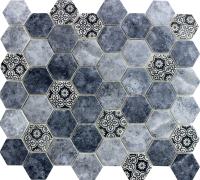 Skleněná mozaika Premium Mosaic azul modrá