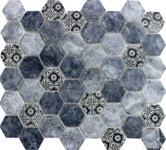 Skleněná mozaika Premium Mosaic azul modrá