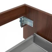 Koupelnová skříňka s deskou z umělého kamene SAT Evolution 98x30x44,8 cm ořech mat SATEVO100NATK. obr. 6 