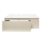 Koupelnová skříňka s umyvadlem Naturel Austen 120x35x52 cm beige mat Naturel Austen120BG. obr. 2 