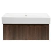 Koupelnová skříňka s umyvadlem SAT Evolution 98x30x44,8 cm ořech mat SATEVO100NAU2. obr. 3 