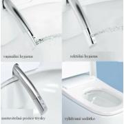 WC s bidetem závěsné Vitra V CARE 1.1 basic dálkový ovladač, 5674B003-6193. obr. 4 