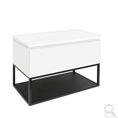 Koupelnová skříňka s krycí deskou SAT B-Way 79x57x45 cm bílá lesk BWAY80WDESK. obr. 1
